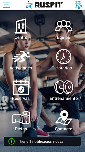 Android application Rusfit Sport Center screenshort