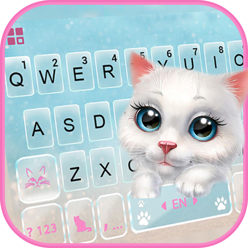 Pretty Cute Cat Keyboard Theme - AppWisp.com