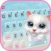 Pretty Cute Cat Keyboard Theme