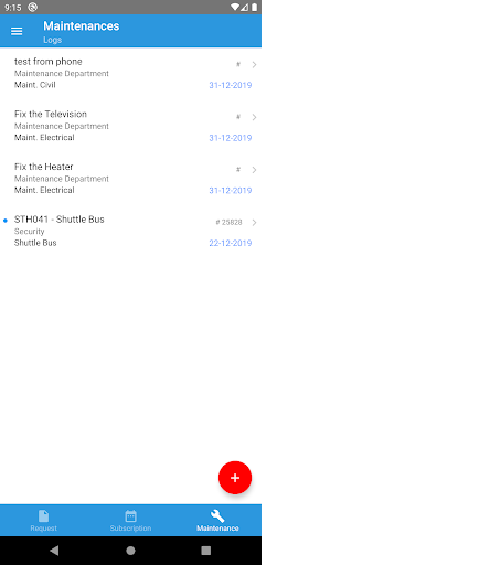 Android application Procoor Tenants screenshort