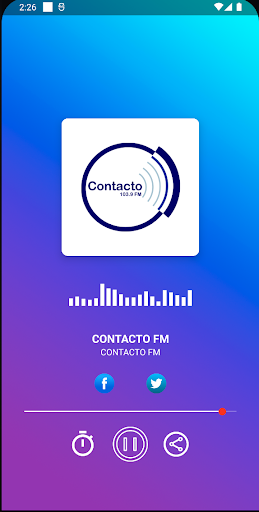 Android application CONTACTO FM screenshort