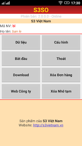 Android application S3SO screenshort