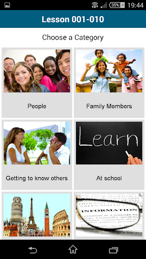 Screenshot of Learn Afrikaans - 50 languages