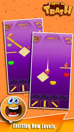 Game screenshot Paper In Trash Brain Puzzle apk download