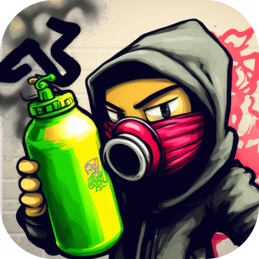 Graffiti Tags: spray painting 1.09 Icon