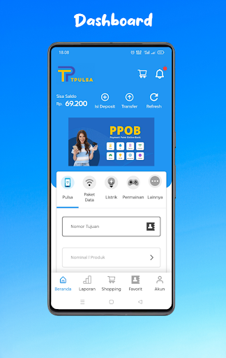 Android application TPulsa - Agen Pulsa & PPOB screenshort