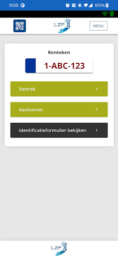 LZP Identificatieformulier app Screen 2