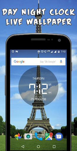 Day night auto change clock Screen 2