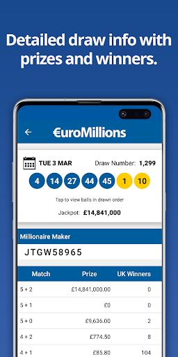EuroMillions Screen 3
