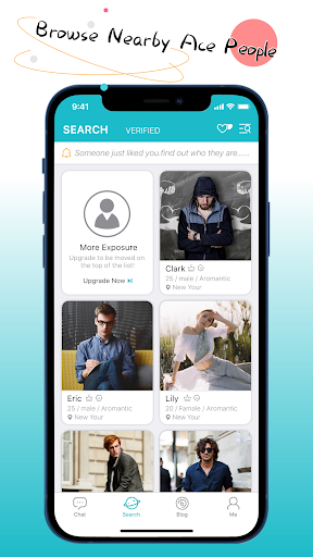 Android application Asexual & Platonic Dating App screenshort