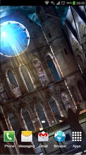 Zrzut ekranu gotyckiej tapety na żywo 3D