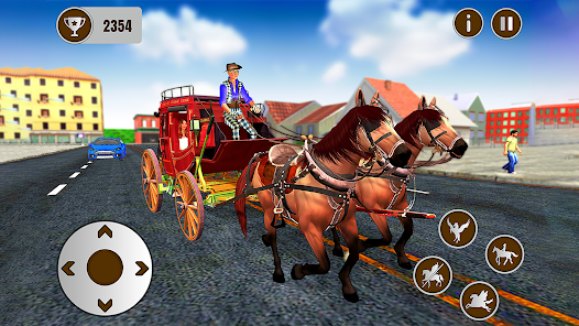 Captura de Pantalla 7 juego de taxi caballo volador android