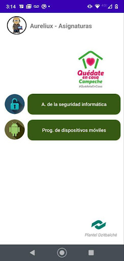 Android application Notas escolares screenshort