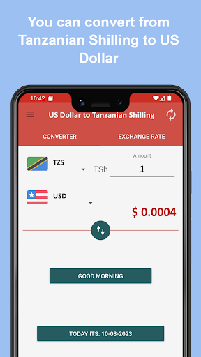 US Dollar to Tanzanian Shillin Screen 3