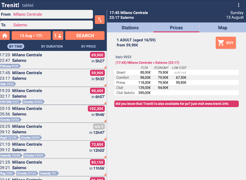 Trenit! - find Trains in Italy 