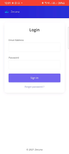 Android application Zecuna screenshort