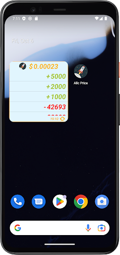 Allc Price Widget Screen 3