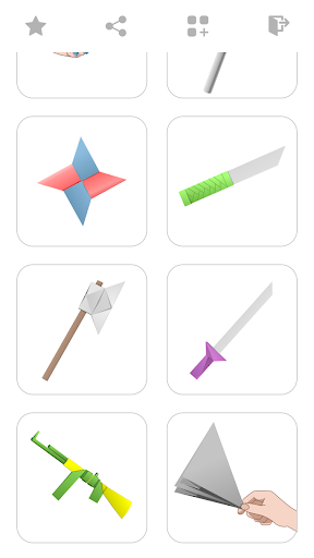 Origami Weapon Guides Screen 3