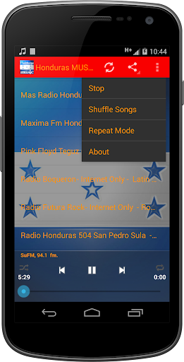 Honduras MUSIC Radio Screen 2