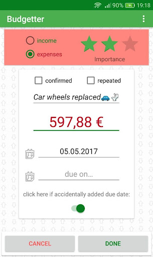 Budgetter - Budget Planer Screen 3