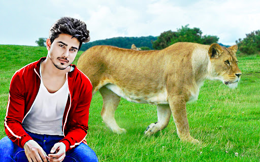 Android application Wild animal photo editor frame screenshort