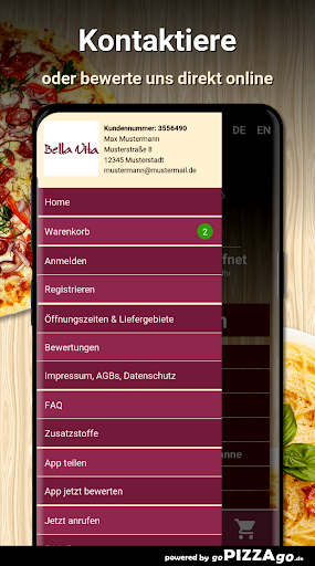 Pizzeria Bella Vita Berlin Screen 3