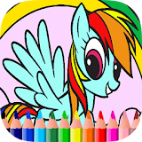 Coloring little pony game icon