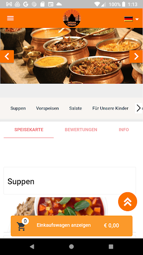 Indian Dream Lieferservice Screen 3