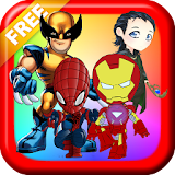 Superhero Games Free:Matching icon