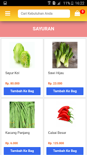Tomat (Siap antar belanjaan an Screen 2
