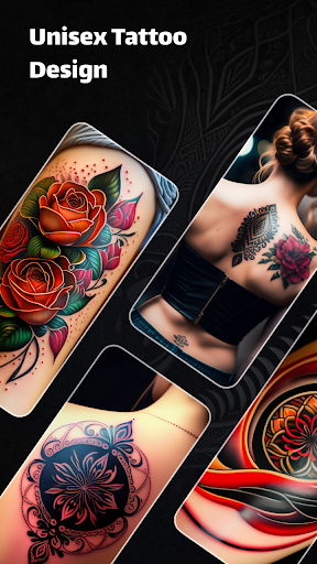 Flower Tattoo Design Wallpaper Screen 2