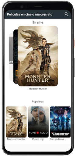 Android application Info Pelis screenshort