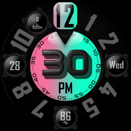 [SSP] - Bold Analog Watch Face Screenshot