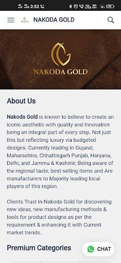 Android application Nakoda Gold screenshort