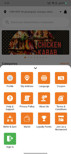 Eatofast Food Delivery Screen 2