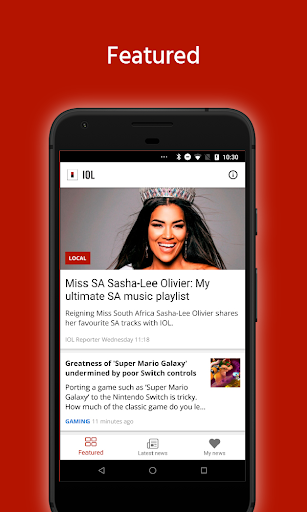 Android application IOL News screenshort