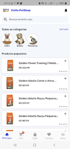 Android application Estilo PetShop Campo Grande/MS screenshort