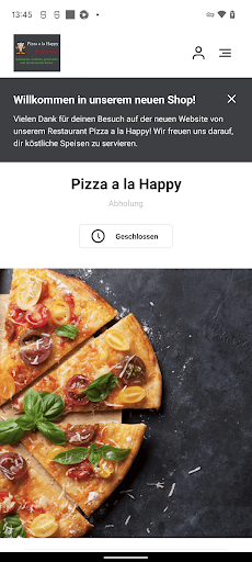 Android application Pizza a la Happy screenshort