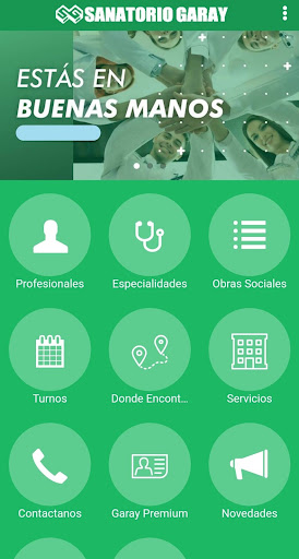 Android application Sanatorio Garay screenshort