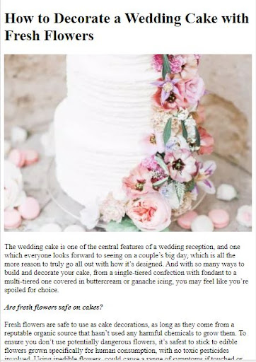 Android application How to Decorate a Wedding Cake screenshort
