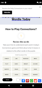 Connections game