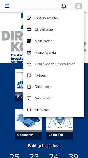 DIRK-Konferenz-App 2022 Screen 3