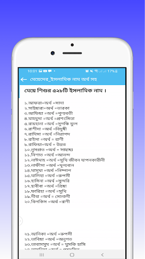 মুসলিম শিশুদের নাম - অর্থ সহ