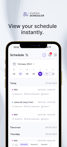 Anesthesia Scheduler Screenshot 1 - AppWisp.com