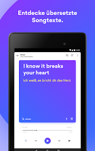 Musixmatch - Songtexte Capture d'écran