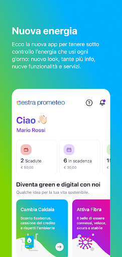 Android application Estra Prometeo screenshort