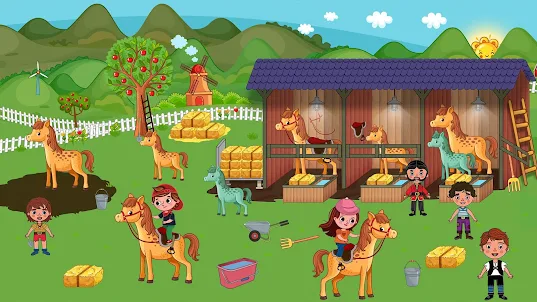 Pretend Play Farm Village Life