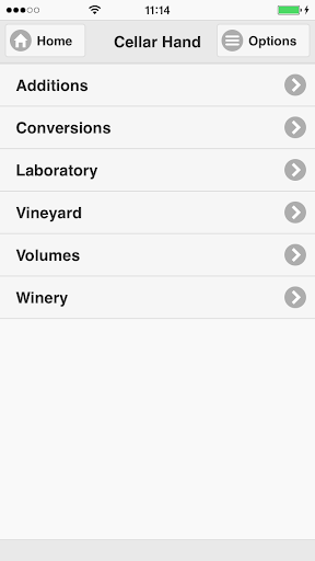 Android application CellarHand Pocket screenshort