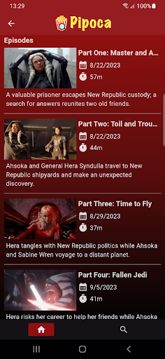 Pipoca Movies & TV Shows Guide Screen 3