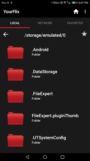 Android application YourFlix Samba Video Manager screenshort